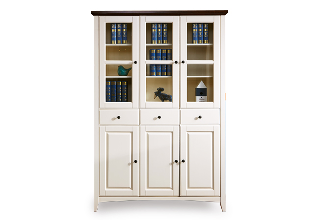 ZSNK—ZS1049三门书柜 美式风格 实木家具