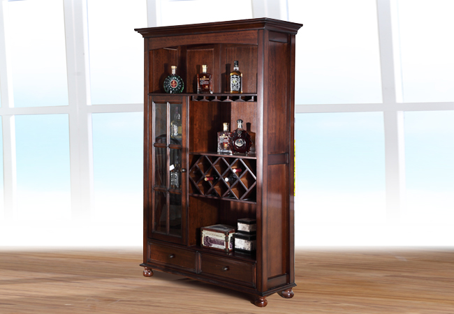LKWE—LK1171 酒柜 全实木 美式风格家具